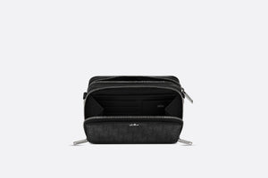 Messenger Pouch • Black Dior Oblique Galaxy Leather
