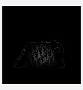 Messenger Pouch • Black Dior Oblique Galaxy Leather