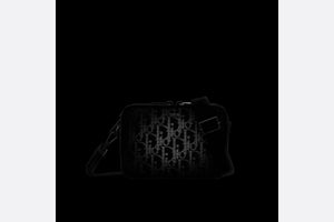 Messenger Pouch • Black Dior Oblique Galaxy Leather