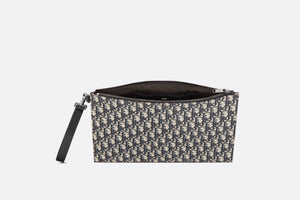 A4 Pouch • Beige and Black Dior Oblique Jacquard