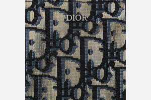 A4 Pouch • Beige and Black Dior Oblique Jacquard