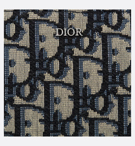 A4 Pouch • Beige and Black Dior Oblique Jacquard