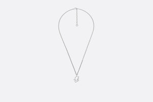 Dior Oblique Pendant Necklace • Silver and Gold-Finish Brass