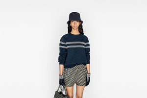 Shorts • Blue Technical Taffeta Jacquard with Dior Oblique Motif