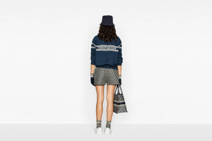 Shorts • Blue Technical Taffeta Jacquard with Dior Oblique Motif