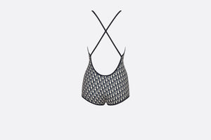 One-Piece Swimsuit • Blue Dior Oblique Technical Fabric