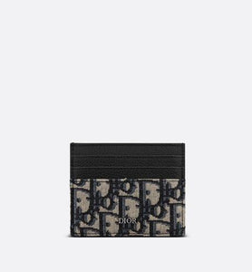 Dior jacquard card holder deals
