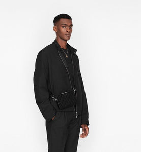 Messenger Pouch • Black Dior Oblique Galaxy Leather