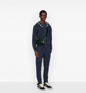 Safari Messenger Bag • Black Dior Oblique Galaxy Leather