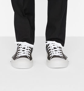 B23 Low-Top Sneaker • Black and White Dior Oblique Canvas