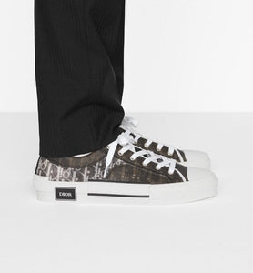 B23 Low-Top Sneaker • Black and White Dior Oblique Canvas
