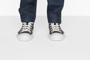 B23 High-Top Sneaker • Black and White Dior Oblique Canvas