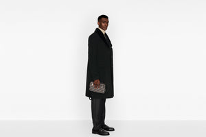 Pouch • Beige and Black Dior Oblique Jacquard