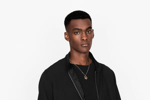 Dior Oblique Pendant Necklace • Silver and Gold-Finish Brass