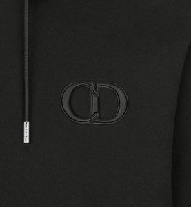 'CD Icon' Hooded Sweatshirt • Black Cotton Fleece