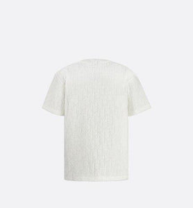 Oversized Dior Oblique T-Shirt • Off-White Terry Cotton Jacquard