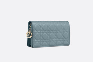 Lady Dior Pouch • Cloud Blue Cannage Lambskin