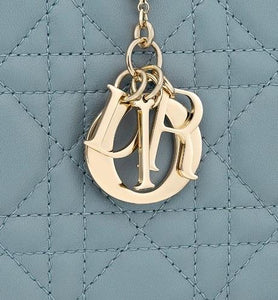 Lady Dior Pouch • Cloud Blue Cannage Lambskin