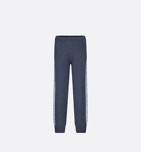 Track Pants • Navy Blue Wool, Silk and Cashmere Tricot Knit
