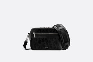 Safari Messenger Bag • Black Dior Oblique Galaxy Leather