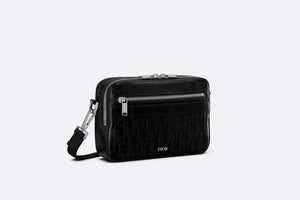 Safari Messenger Bag • Black Dior Oblique Galaxy Leather