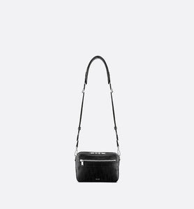 Safari Messenger Bag • Black Dior Oblique Galaxy Leather