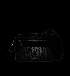 Safari Messenger Bag • Black Dior Oblique Galaxy Leather