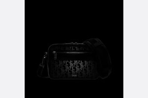 Safari Messenger Bag • Black Dior Oblique Galaxy Leather