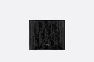 Compact Wallet • Black Dior Oblique Galaxy Leather