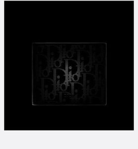 Compact Wallet • Black Dior Oblique Galaxy Leather