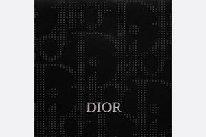 Zipped Card Holder • Black Dior Oblique Galaxy Leather