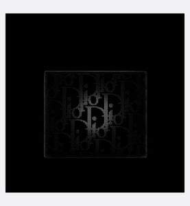 Compact Wallet • Black Dior Oblique Galaxy Leather