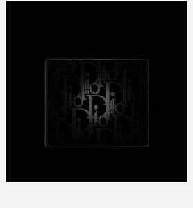 Compact Wallet • Black Dior Oblique Galaxy Leather