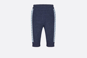Track Pants • Navy Blue Wool, Silk and Cashmere Tricot Knit
