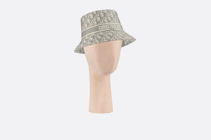 D-Oblique Small Brim Bucket Hat • Gray Cotton