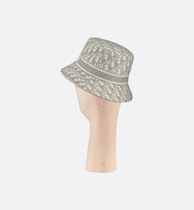 D-Oblique Small Brim Bucket Hat • Gray Cotton