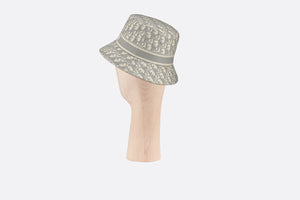 D-Oblique Small Brim Bucket Hat • Gray Cotton