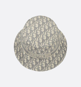 D-Oblique Small Brim Bucket Hat • Gray Cotton