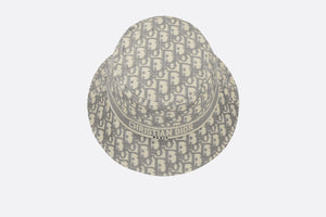 D-Oblique Small Brim Bucket Hat • Gray Cotton