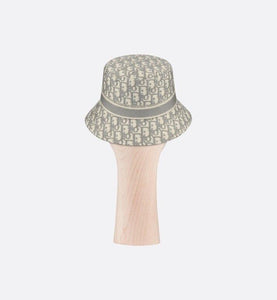 D-Oblique Small Brim Bucket Hat • Gray Cotton