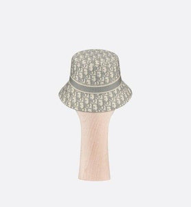 D-Oblique Small Brim Bucket Hat • Gray Cotton
