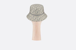 D-Oblique Small Brim Bucket Hat • Gray Cotton