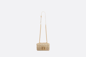 Small Dior Caro Bag • Beige Soft Cannage Calfskin