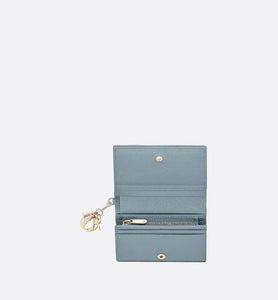 Mini Lady Dior Wallet • Cloud Blue Cannage Lambskin