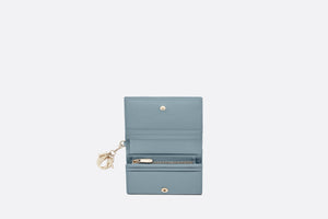 Mini Lady Dior Wallet • Cloud Blue Cannage Lambskin