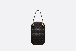 Lady Dior Phone Holder • Black Cannage Lambskin