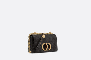 Small Dior Caro Bag • Black Soft Cannage Calfskin