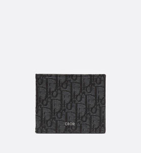 Wallet • Black Dior Oblique Jacquard