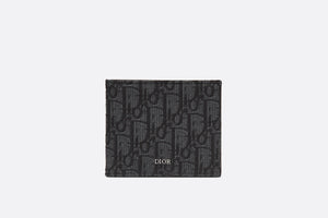 Wallet • Black Dior Oblique Jacquard