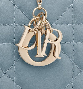 Mini Lady Dior Wallet • Cloud Blue Cannage Lambskin